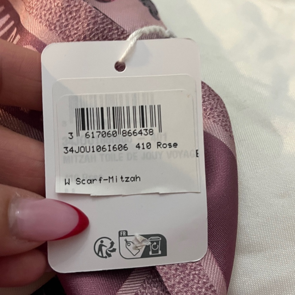 Dior Pink Animal Print Scarf - Picture 5 of 10